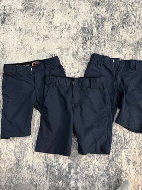 Navy Kids' Uniform Shorts - Trio